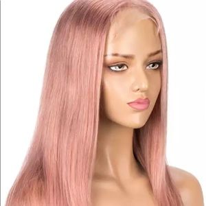 Rebecca 22 inch human hair pink lacefront 4x4Lace